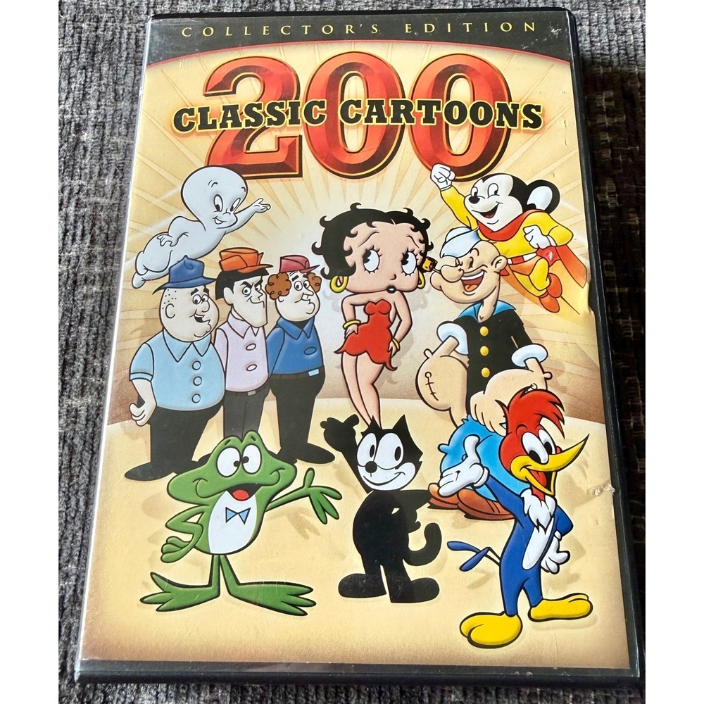 Mill Creek 200 Classic Cartoons DVD Set 4-Disc Collector's Edition Excellent